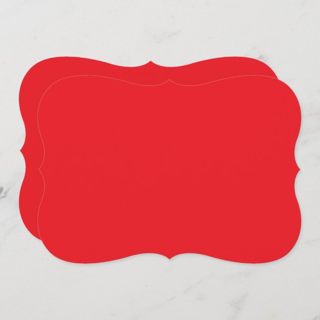 a red background with a white border card (Front/Back)