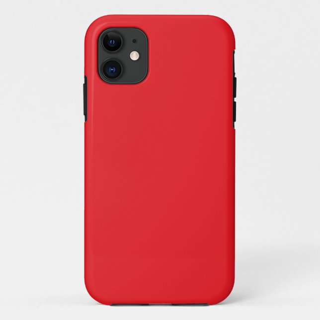 a red background with a white border Case-Mate iPhone case (Back)