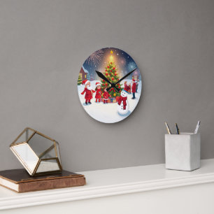 A Red-Crafted Holiday Celebration: Christmas and N Round Clock