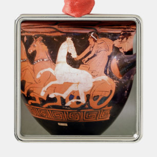 A red-figure bell krater metal ornament