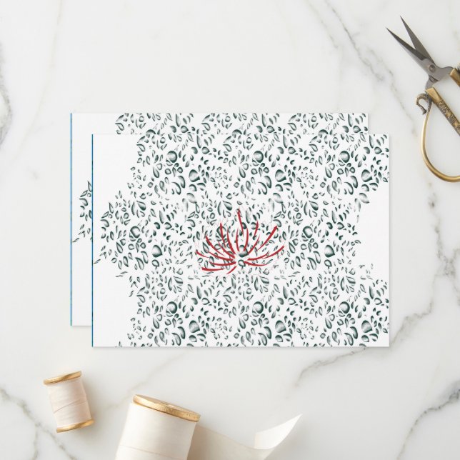 a red flower on a black background program (Front/Back In Situ)