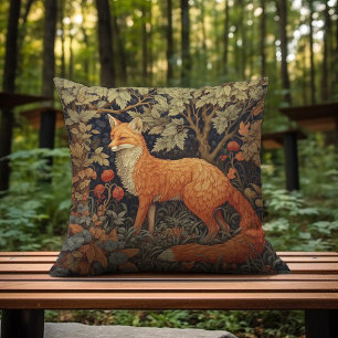 A Red Fox On The Hunt Cushion