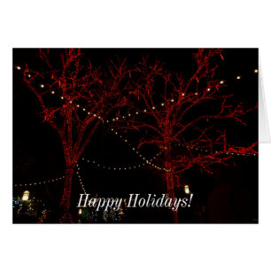 A Red Pair Happy Holidays Christmas Cards