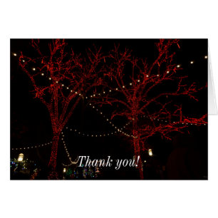 A Red Pair Thank You Christmas Cards