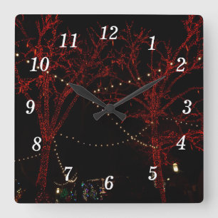 A Red Pair Wall Clock