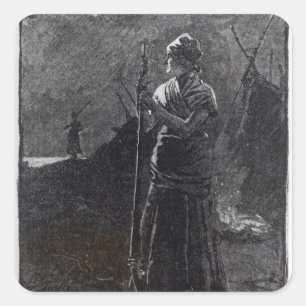 A Red River Colonist, 1878 Square Sticker