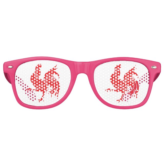A Red Rooster Retro Sunglasses (Front)
