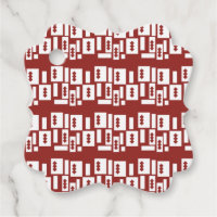 A red rug with a textured pattern is spread out on