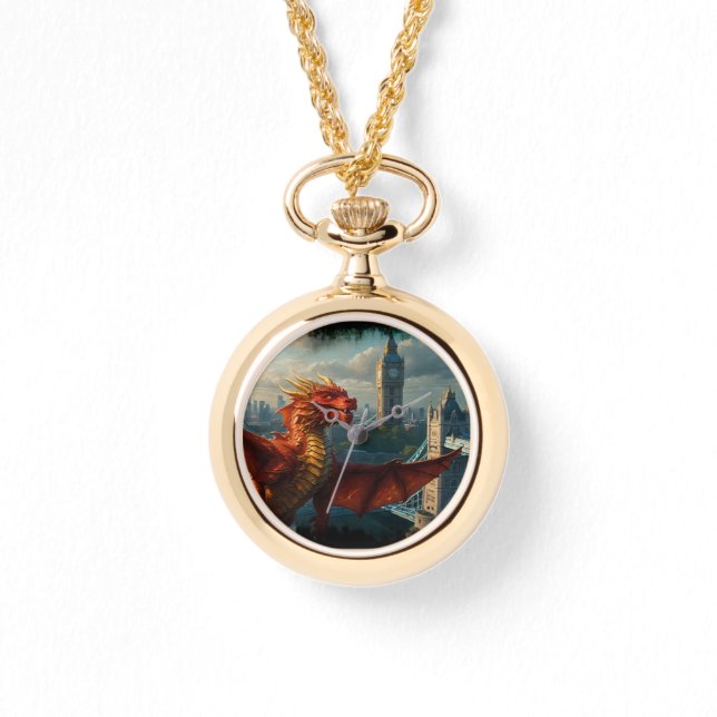 A Red Scottish Dragon Warms London Watch (Front)