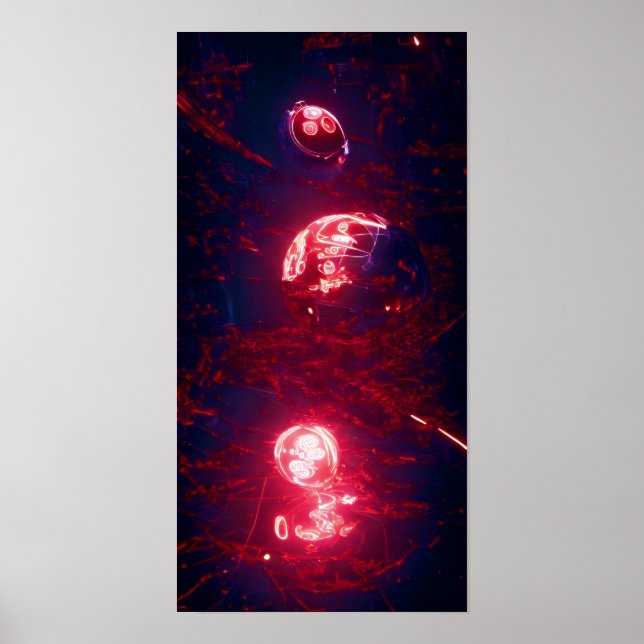 A Red Sphere 56 - A.I. Poster (Front)