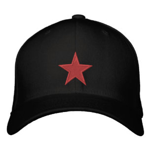 A Red Star Of Anarchy Embroidered Hat