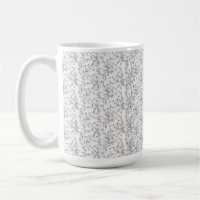 A refined black and white floral motif, highlighti