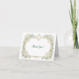 A refined thank you card designed to complement th