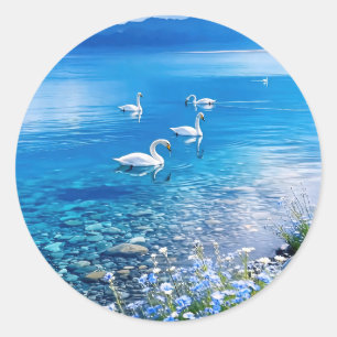 A Refreshing Melody 019 Classic Round Sticker