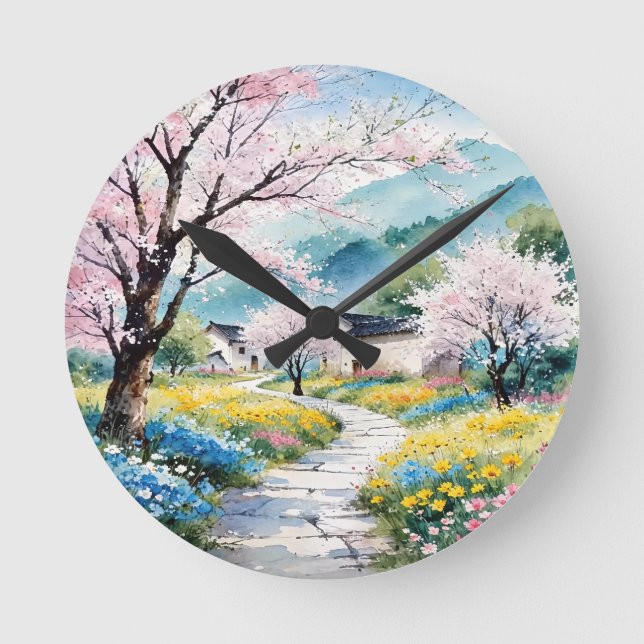 A Refreshing Melody 022 Round Clock (Front)
