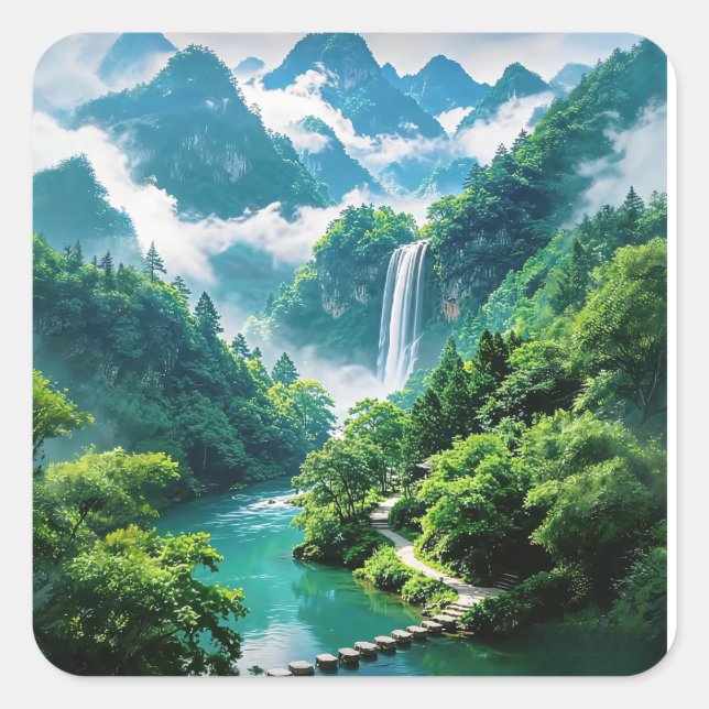 A Refreshing Melody 033 Square Sticker (Front)