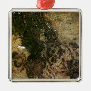 A relatively clear day metal ornament