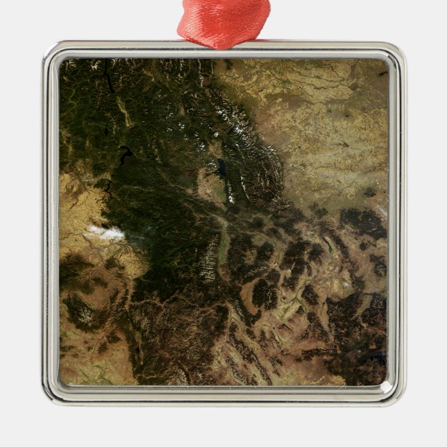 A relatively clear day metal ornament (Front)