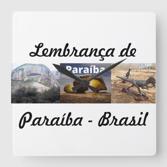 A reminder of Paraíba Square Wall Clock (Front)