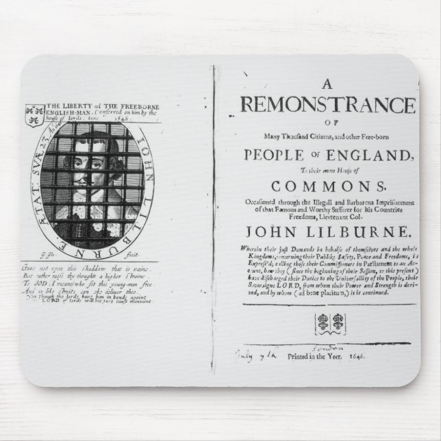 A remonstrance by the Levellers Mouse Pad (Front)