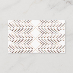 A repeating geometric pattern with diamond shapes business card