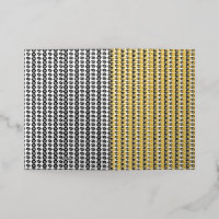 A repeating pattern of interconnected circles and 