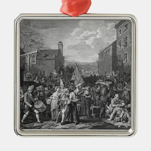 A Representation of the March of the Guards Metal Tree Decoration (Front)
