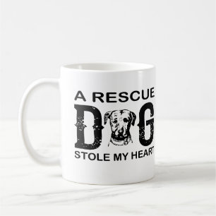 A rescue Dog Steal My Heart Dog Lover Design Coffee Mug