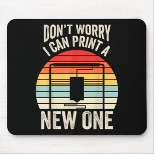 A Retro 3d Printer Can Mouse Pad