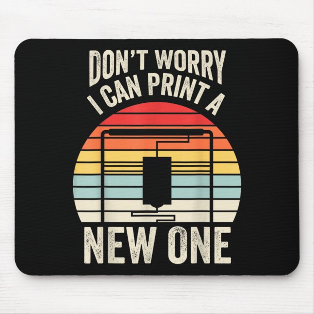 A Retro 3d Printer Can Mouse Pad (Front)