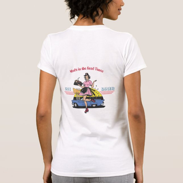 A retro 50's 'Good times' scene T-Shirt (Back)