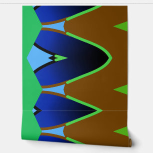 A retro abstract multicolor "Ratti_Creative_Arts" Wallpaper