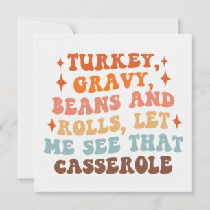 A Retro Thanksgiving Dinner Card