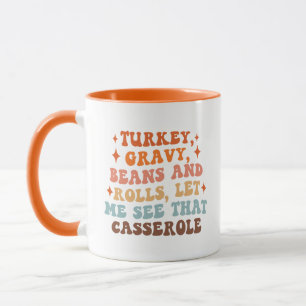 A Retro Thanksgiving Dinner Mug