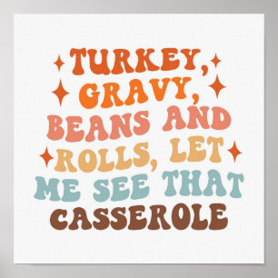 A Retro Thanksgiving Dinner Poster