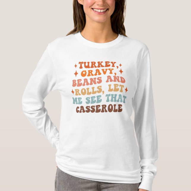 A Retro Thanksgiving Dinner T-Shirt (Front)