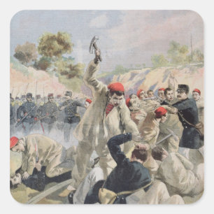 A Revolt of French Anarchists in Guyana Square Sticker