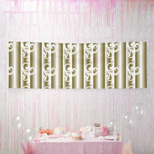 A richly coloured rug features a symmetrical geome banner