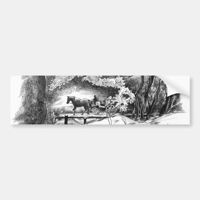 A Ride Through Central Park Bumper Sticker (Front)