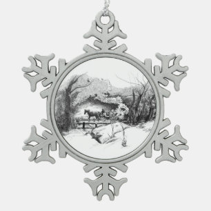 A Ride Through Central Park Snowflake Ornament