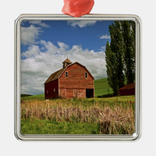 A ride through the farm country of Palouse Metal Tree Decoration