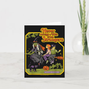 A Ride Witches Halloween Sarcastic Retro Funny Card