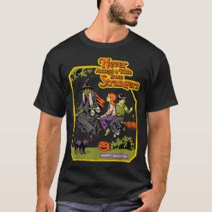 A Ride Witches Halloween Sarcastic Retro Funny T-Shirt