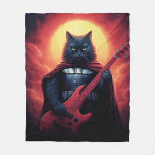 A Riff that Shakes the Cosmos Galactic Cat Lord Fleece Blanket