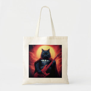 A Riff that Shakes the Cosmos Galactic Cat Lord Tote Bag
