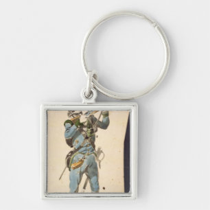 A Rifleman of the Austrian Jaegers Key Ring