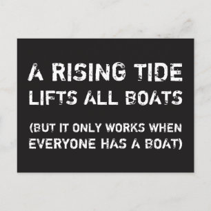 A RISING TIDE... Social Justice Equality Postcard