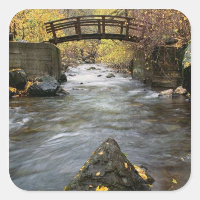 A River Running Through American Fork Canyon Square Sticker (Front)