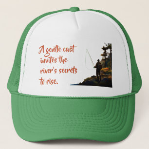 A Rivers Secrets Fisherman Trucker Hat
