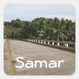 A road on Samar Square Sticker
